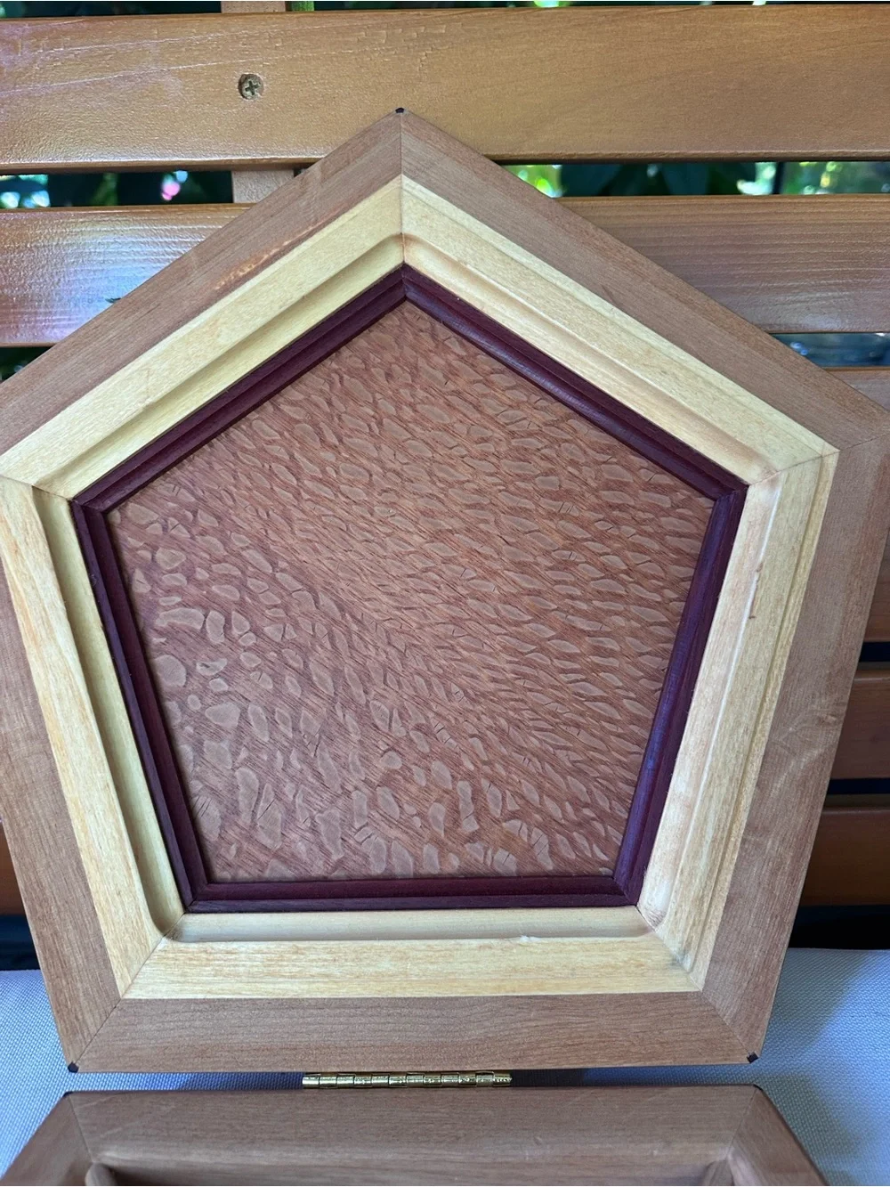 Handcrafted Pentagonal Wood Box